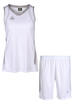 12er Satz PEAK Damen Trikotsets weiß/silber