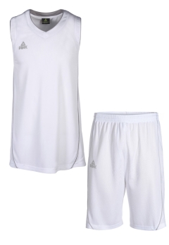 12er Satz PEAK Herren Trikotsets weiß/silber