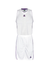 4er Satz PEAK Herren Trikotsets weiß/violett