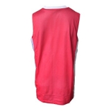 Rückansicht Basketballtrikots rot/weiß