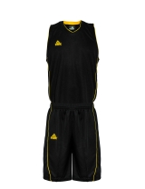 4er Satz PEAK Herren Trikotsets schwarz/gelb