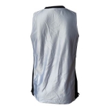 Rückansicht weiß Basketballtrikots schwarz/weiß